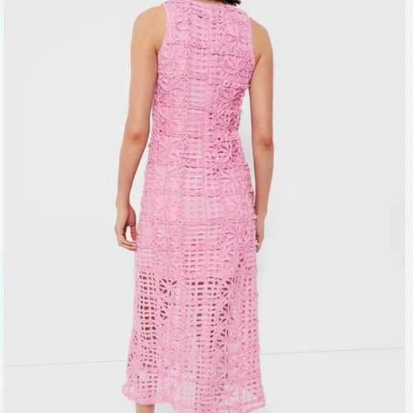 Endless Rose Pink Crochet Maxi Dress - Picture 2 of 5